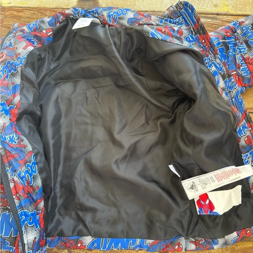 Disney Spider-Man Character Jacket Puffer Red Blue Superhero Marvel | Size 4
